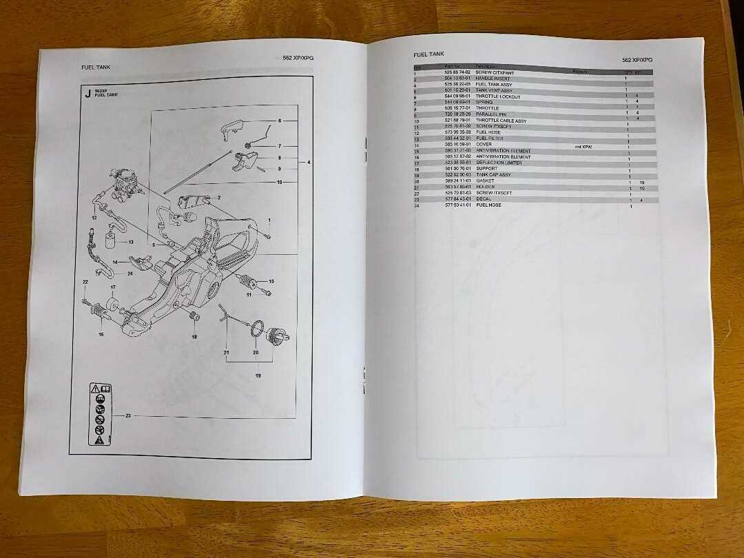 husqvarna 562xp parts diagram