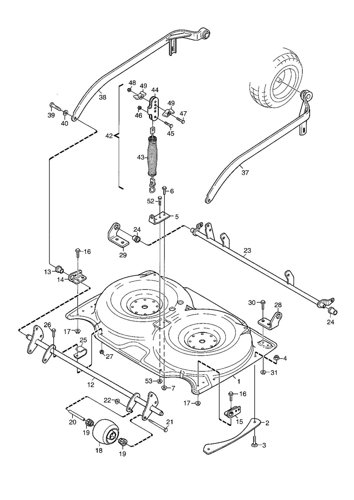 kubota zd21 deck parts diagram