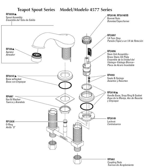 faucet parts diagram