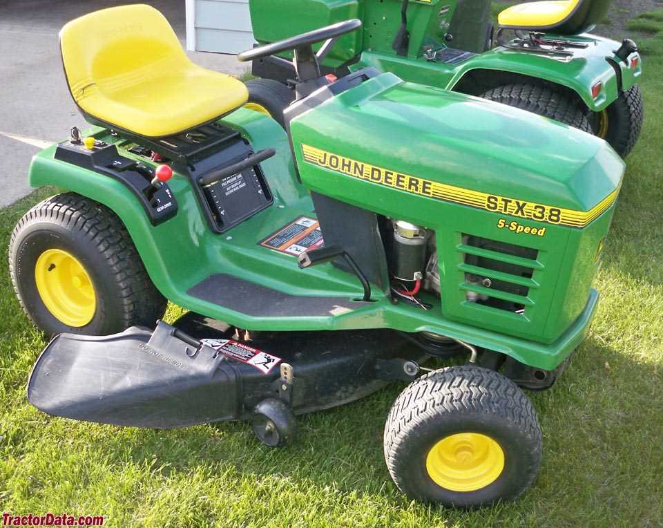 john deere stx38 black deck parts diagram