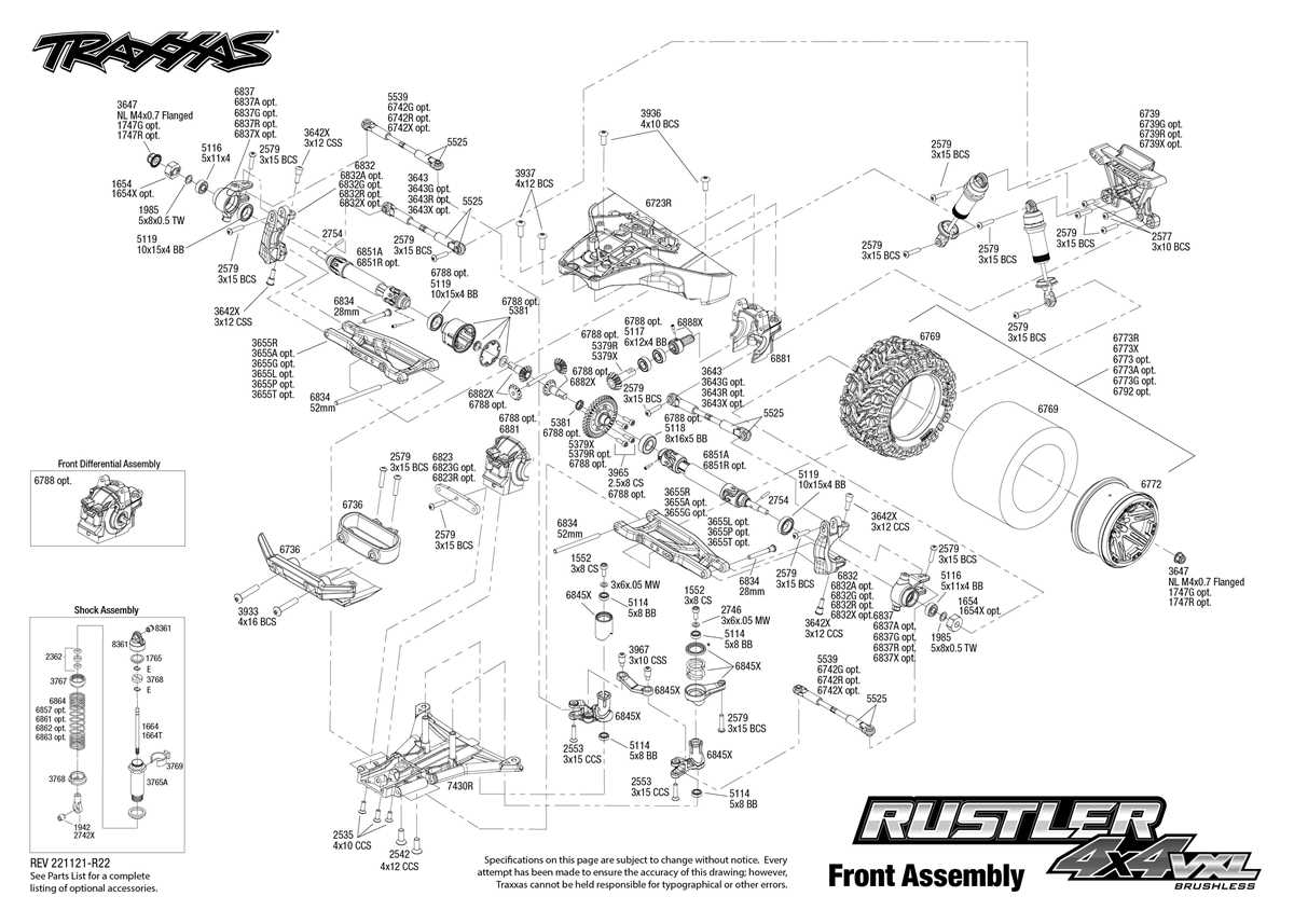 traxxas stampede 2wd parts diagram