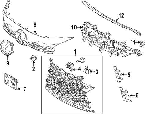 lexus rx 350 body parts diagram