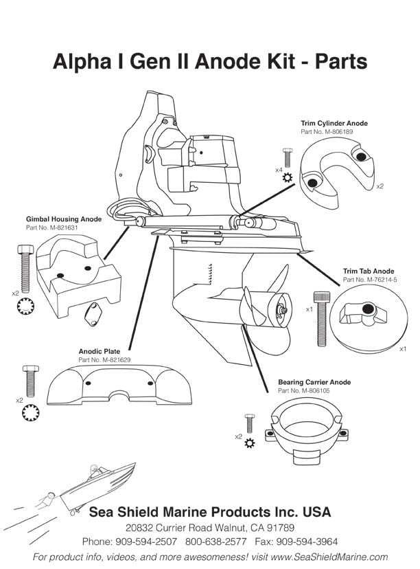 mercruiser alpha 1 parts diagram