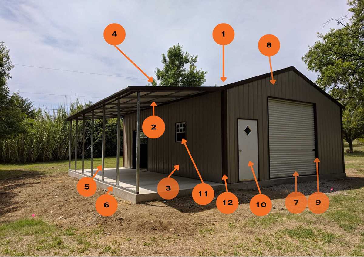 metal building parts diagram