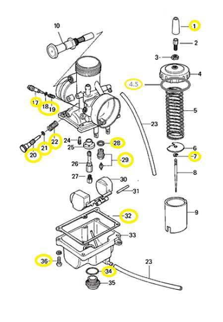 mikuni carburetor parts diagram