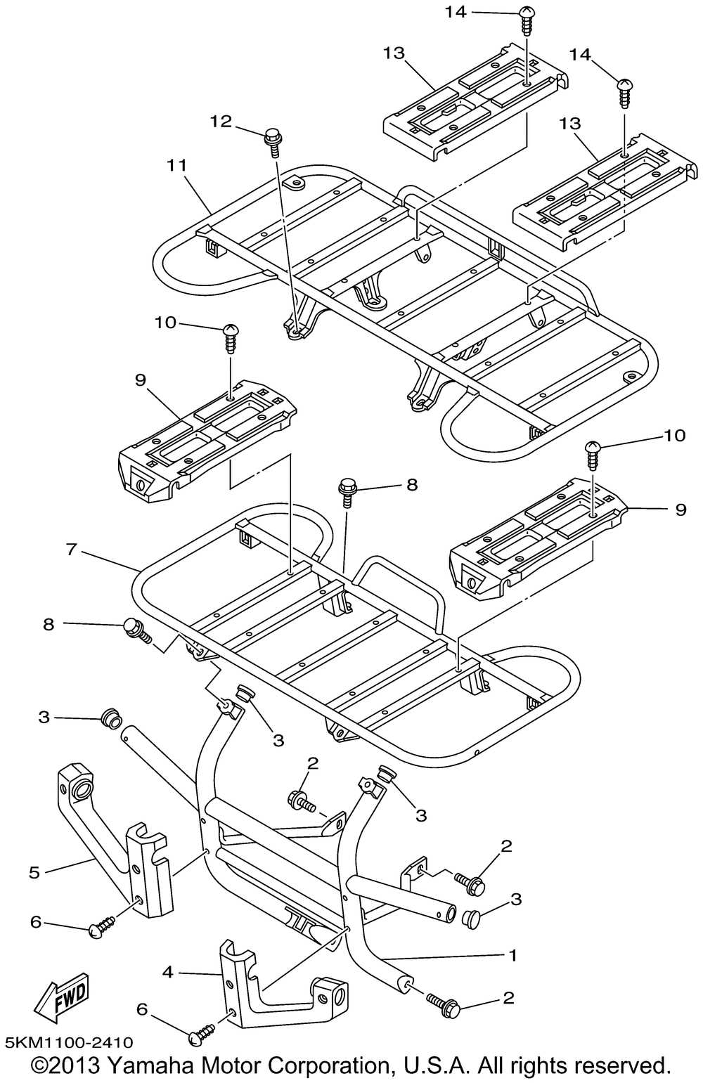 yamaha grizzly 660 parts diagram