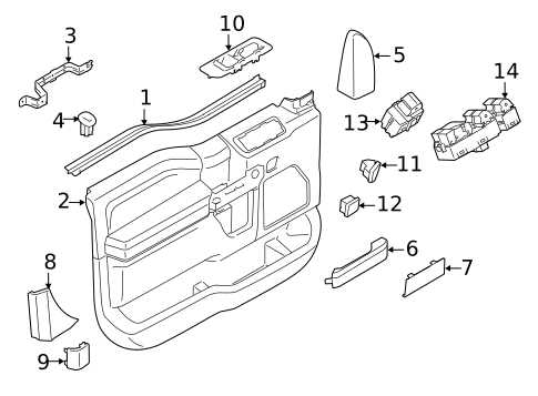 ford f150 door parts diagram