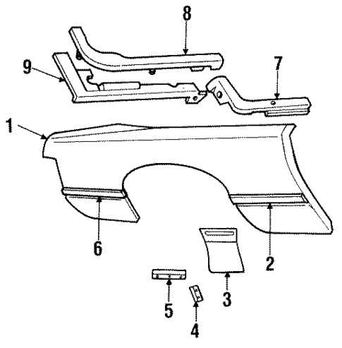 mustang body parts diagram