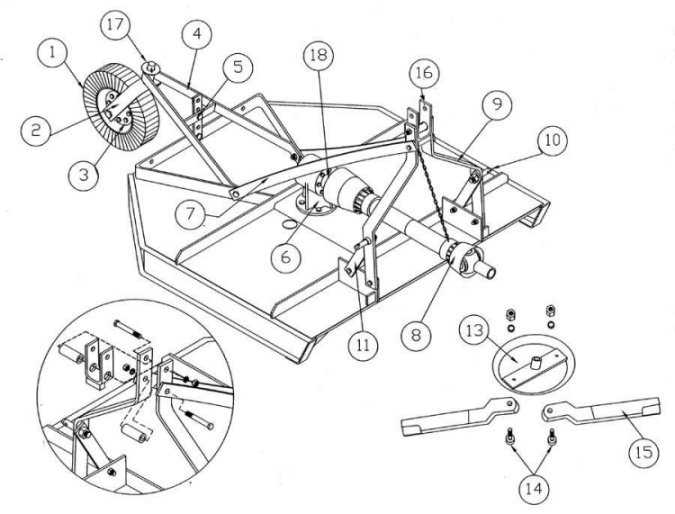 bush hog 2615 parts diagram