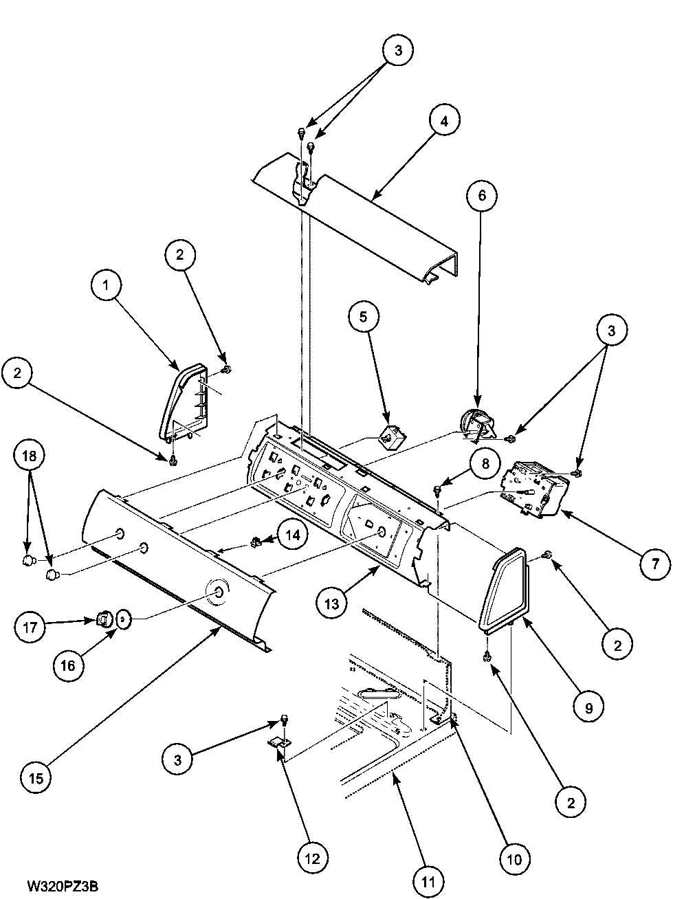 amana top load washer parts diagram