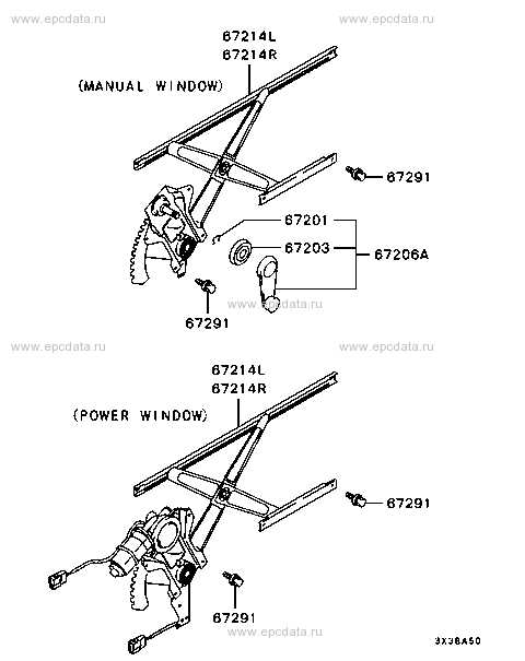 window regulator parts diagram