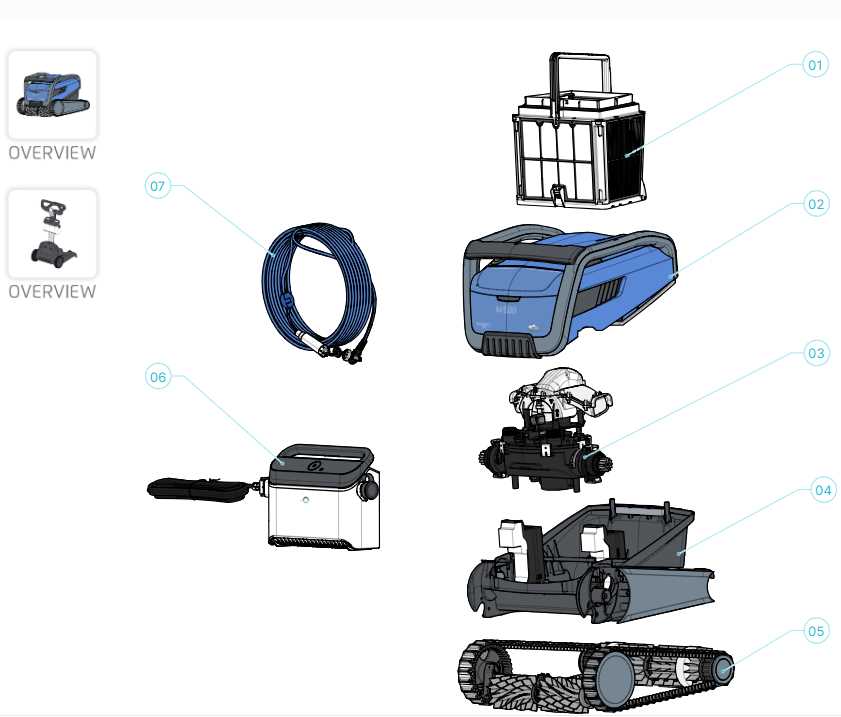 the pool cleaner parts diagram
