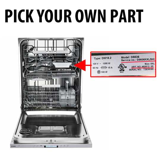 diagram of dishwasher parts