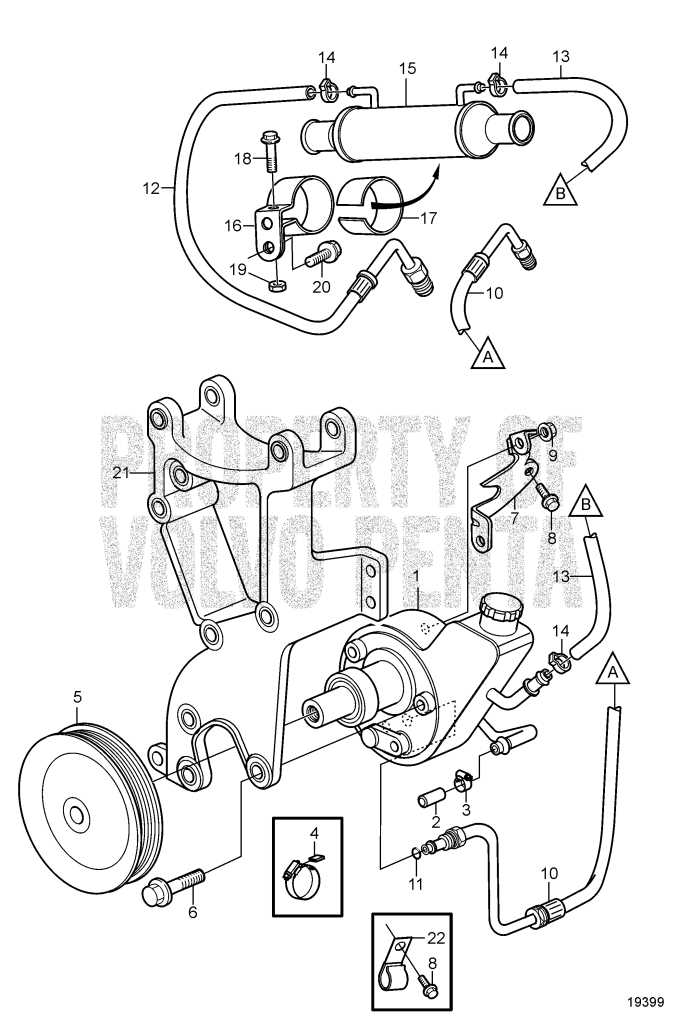 power steering pump parts diagram
