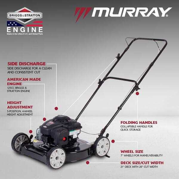 murray 21 inch push mower parts diagram