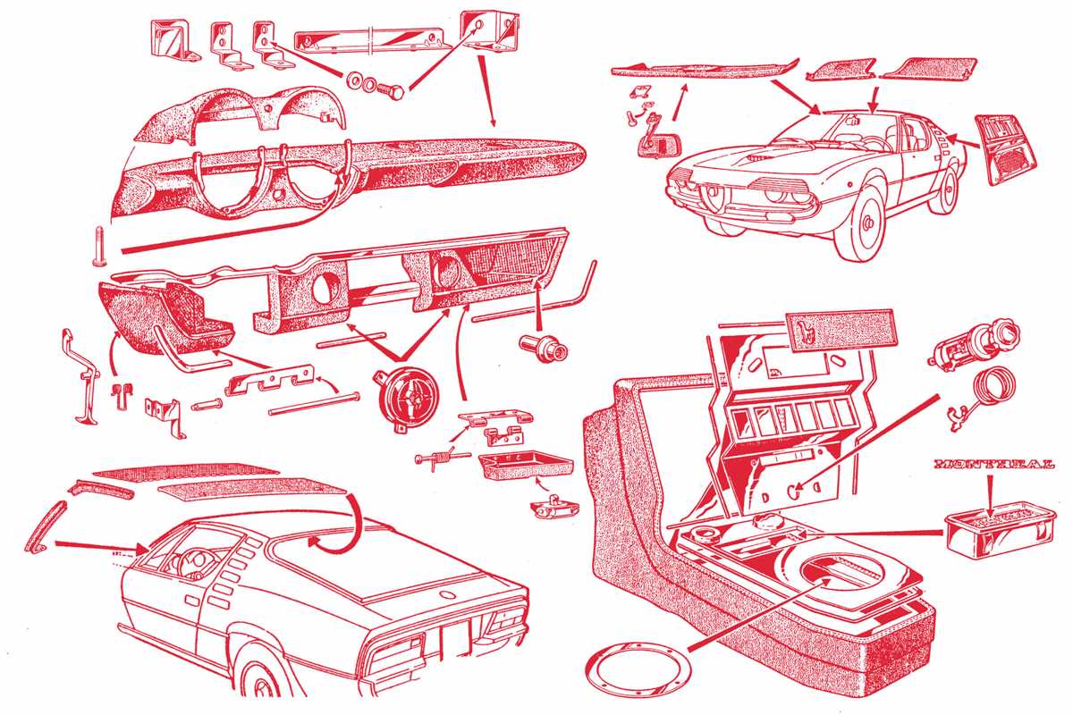 parts of a car interior diagram