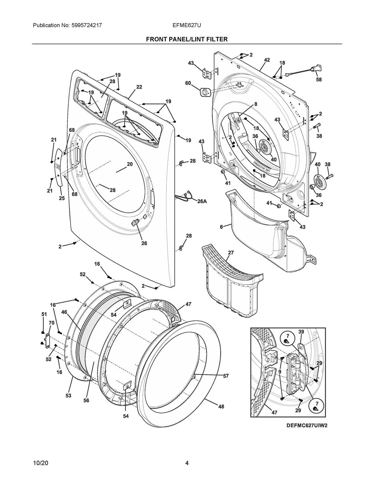 parts of a dryer diagram