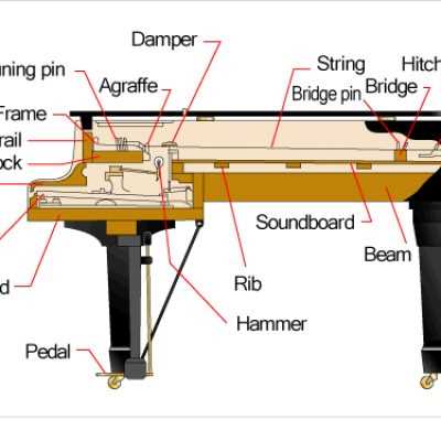 parts of a piano diagram