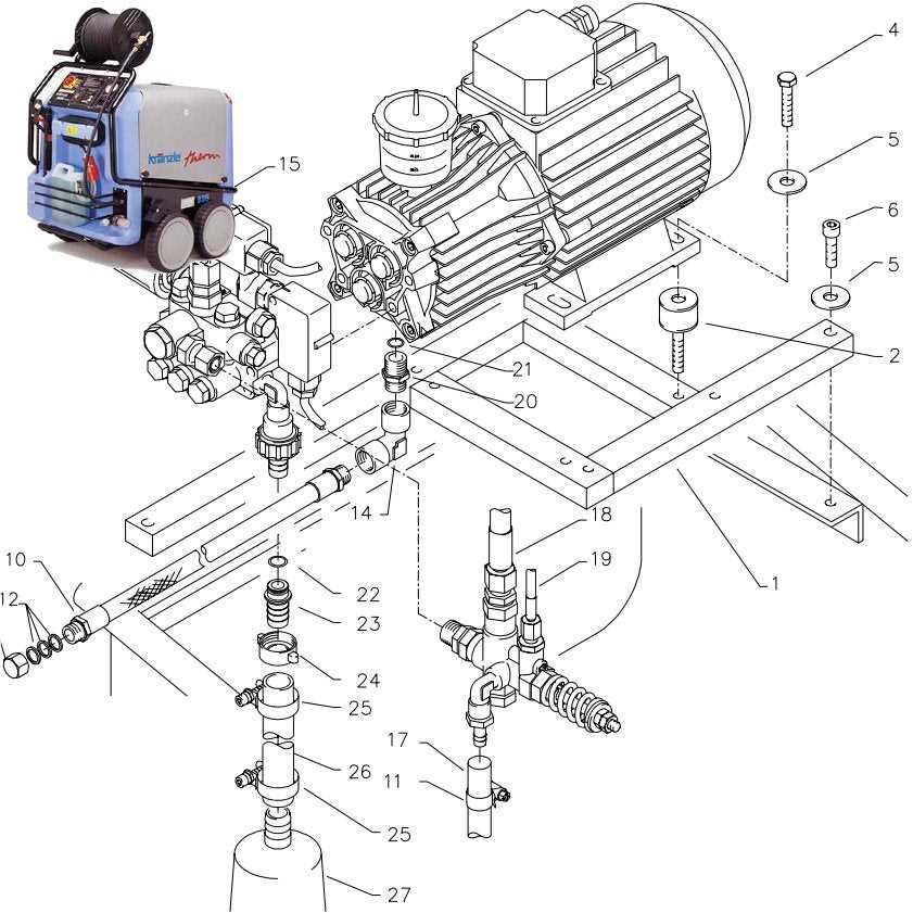 parts of a washer diagram