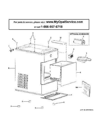 portable ice maker parts diagram