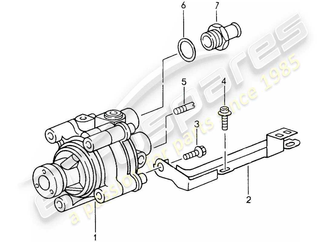 power steering pump parts diagram