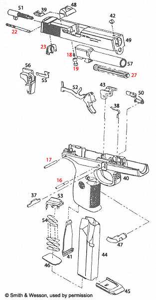 smith and wesson m&p parts diagram