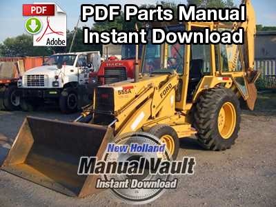 ford 555b backhoe parts diagram