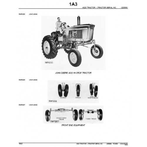 john deere 4020 parts diagram