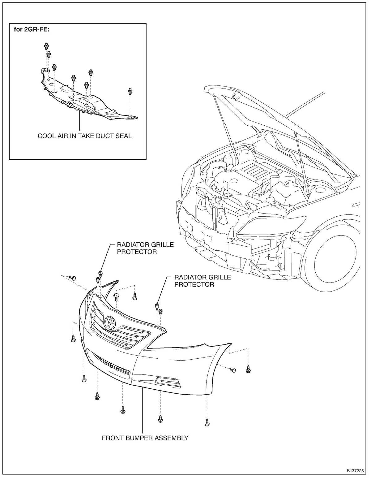 toyota camry front end parts diagram toyota camry front end parts diagram