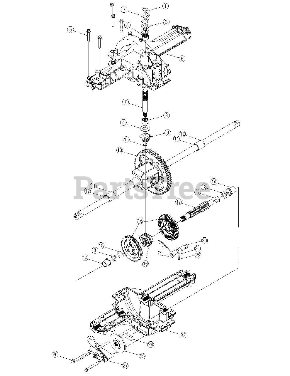 bolens lawn mower parts diagram