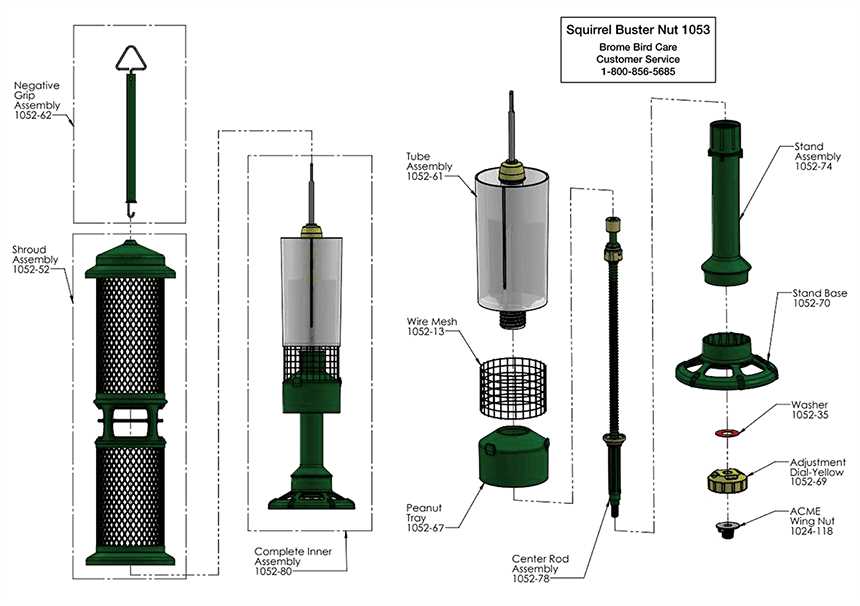 squirrel buster plus parts diagram