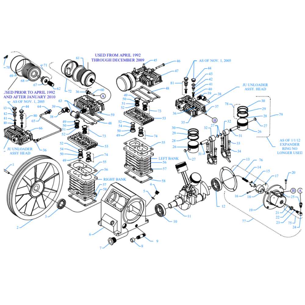 quincy air compressor parts diagram