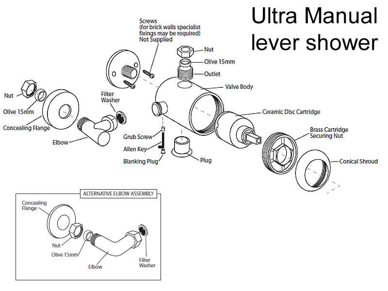 rv shower faucet parts diagram