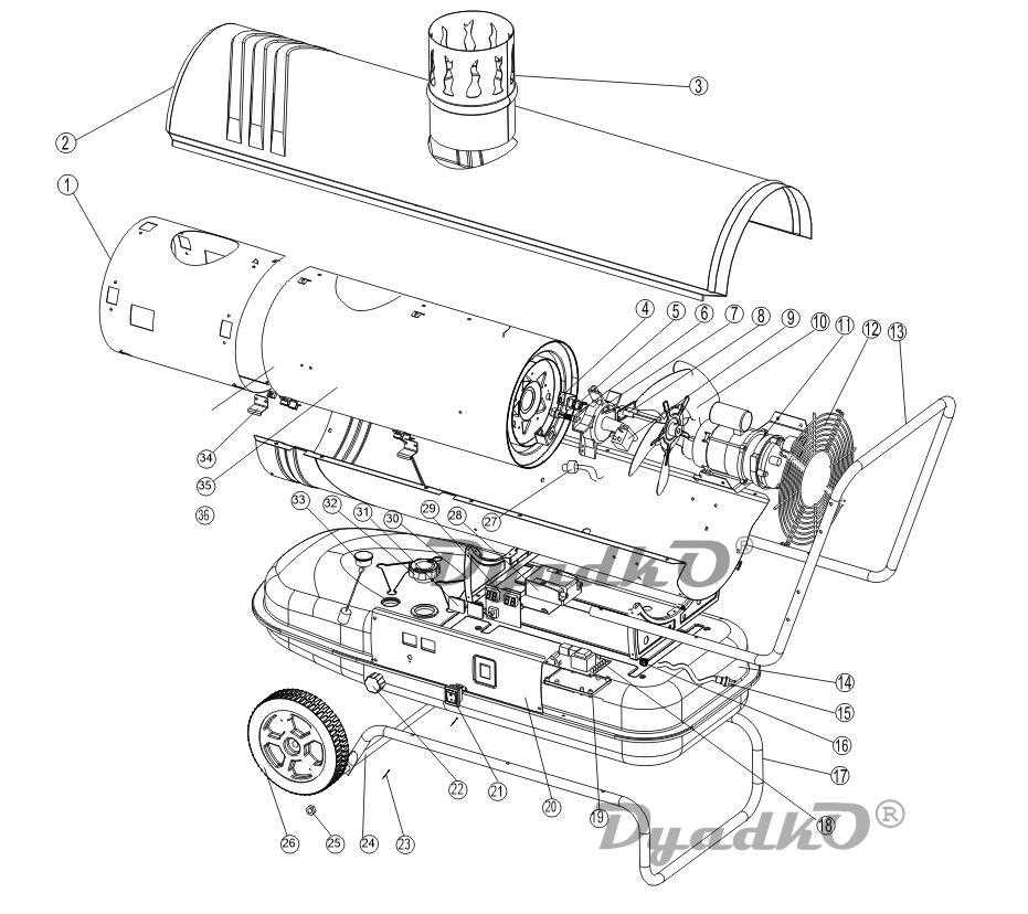 remington heater parts diagram