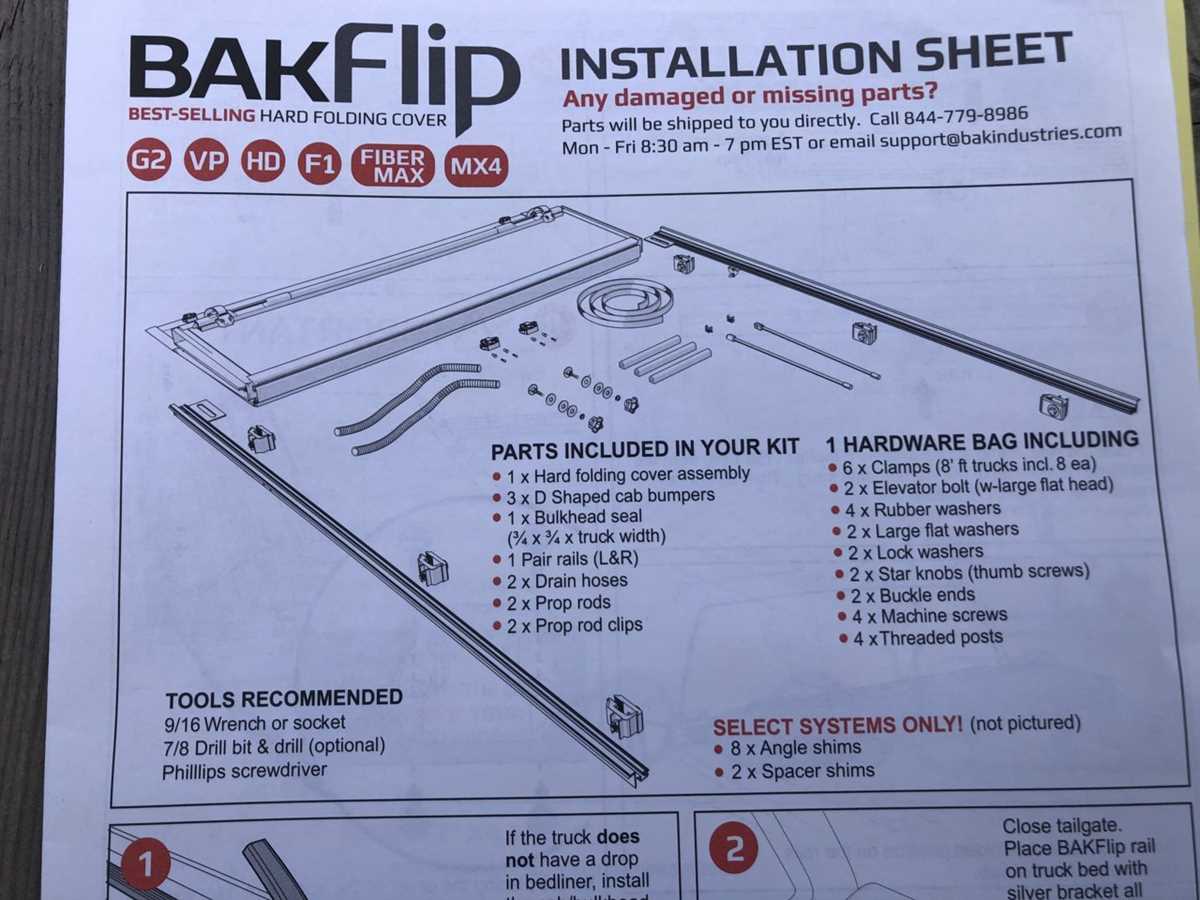 replacement parts bakflip mx4 parts diagram