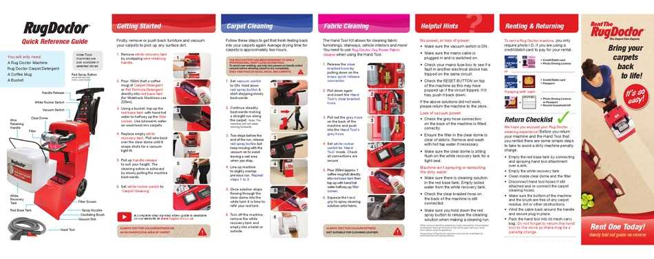 rug doctor parts diagram