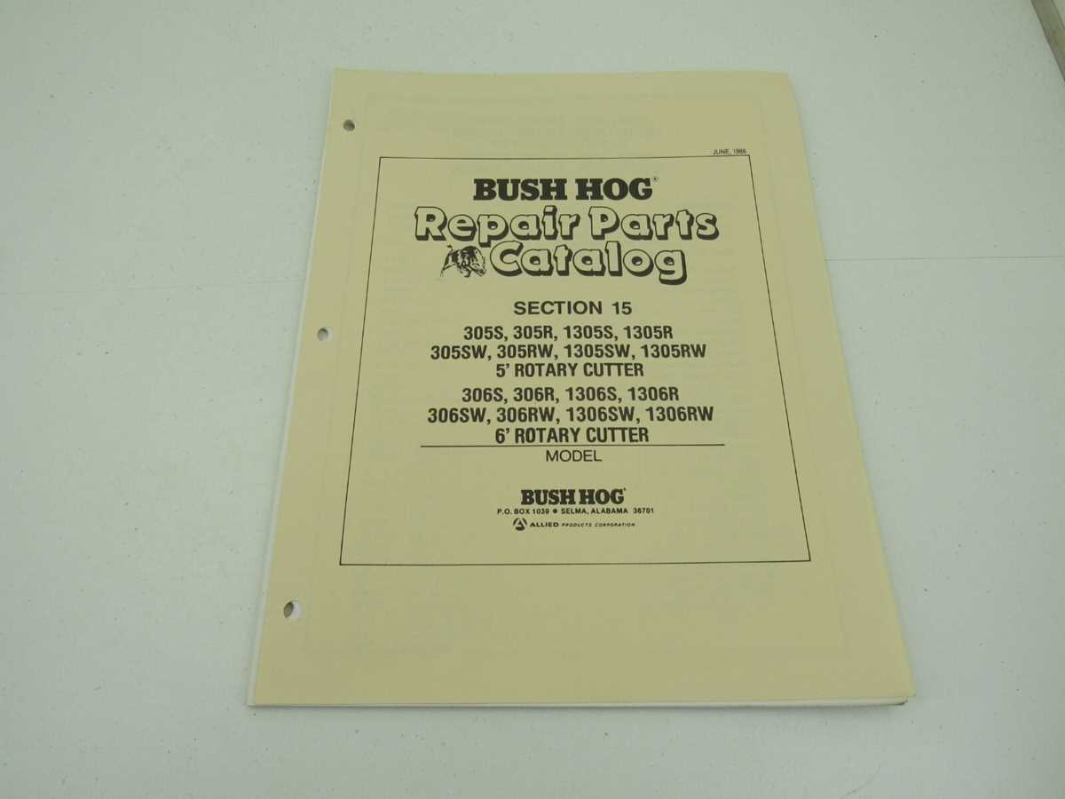 bush hog 306 parts diagram