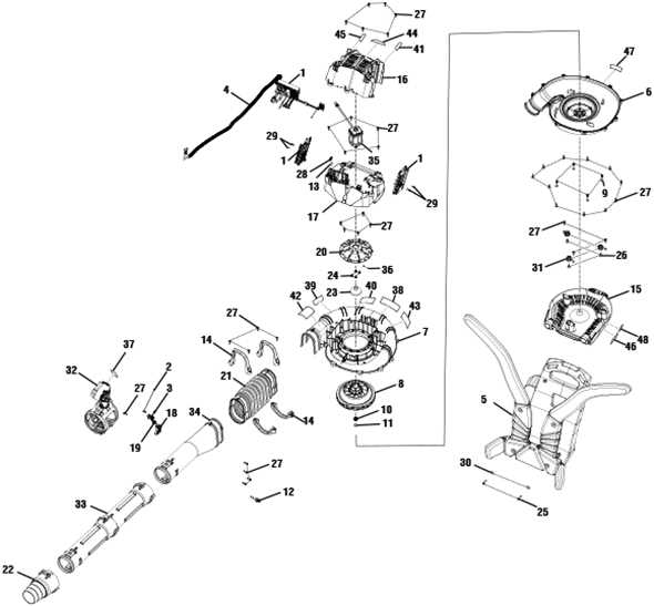 ryobi backpack blower parts diagram