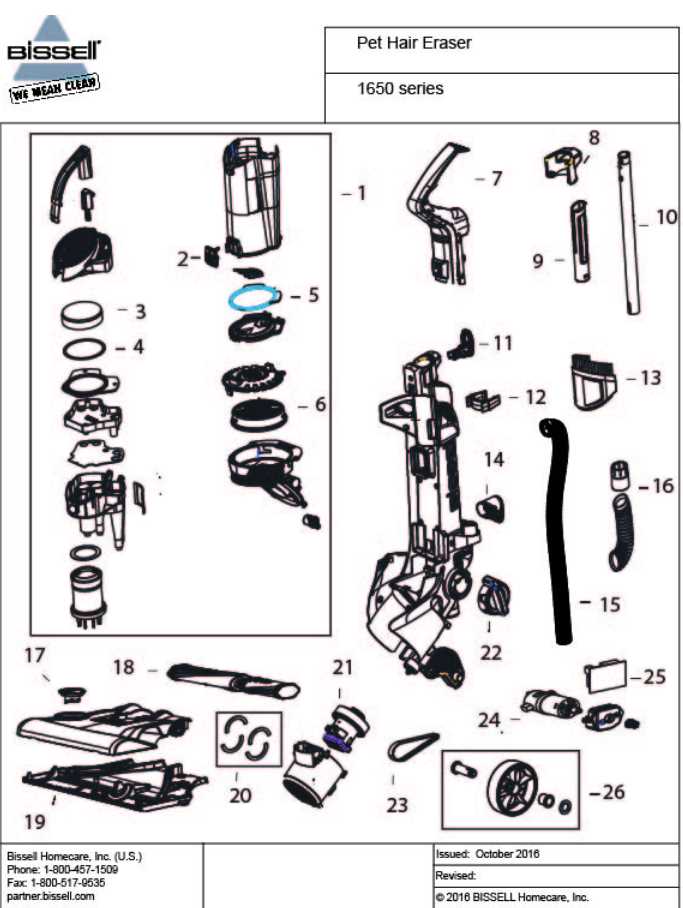 sanitaire vacuum parts diagram