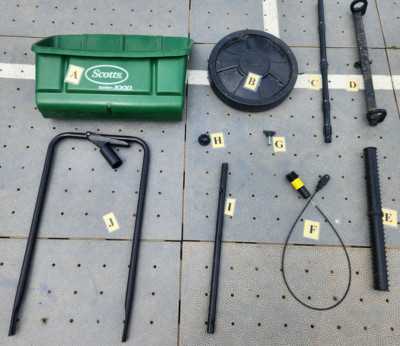 scotts drop spreader parts diagram