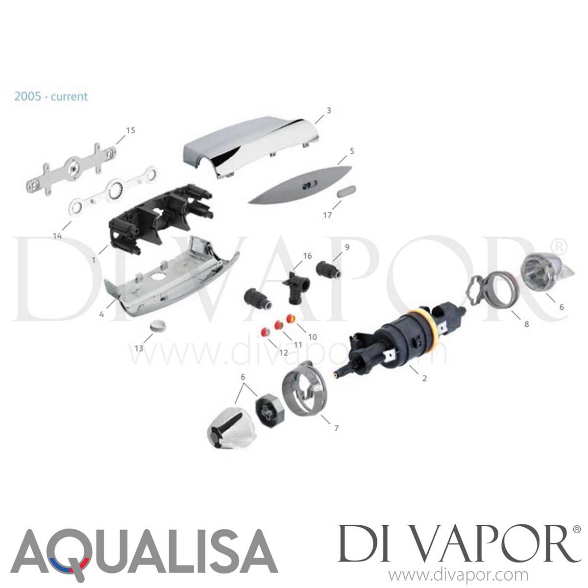 shower parts diagram