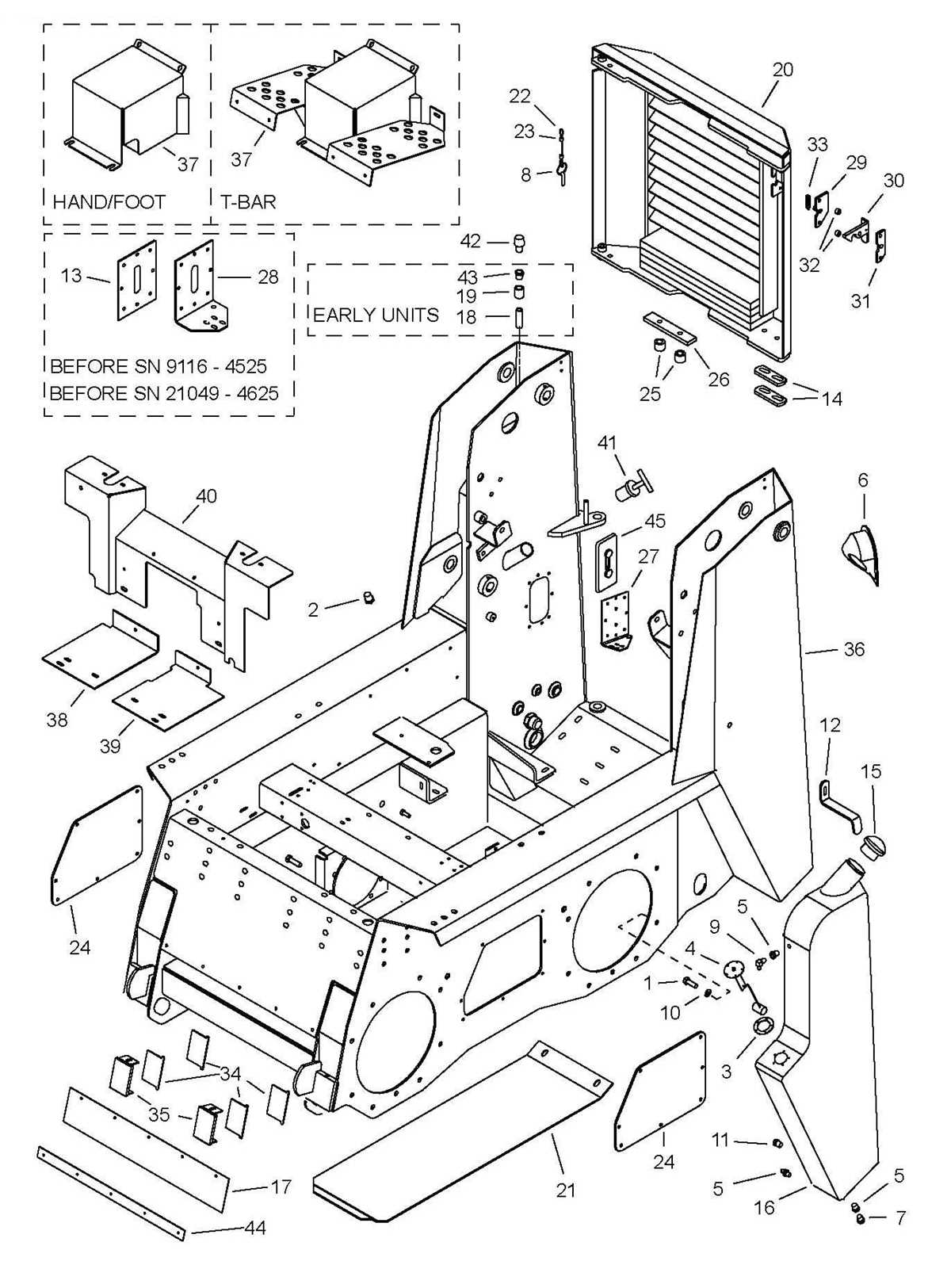 skid steer parts diagram