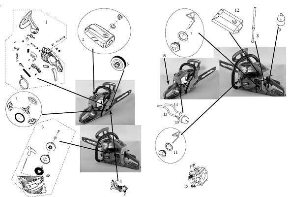 husqvarna 455 rancher chainsaw parts diagram