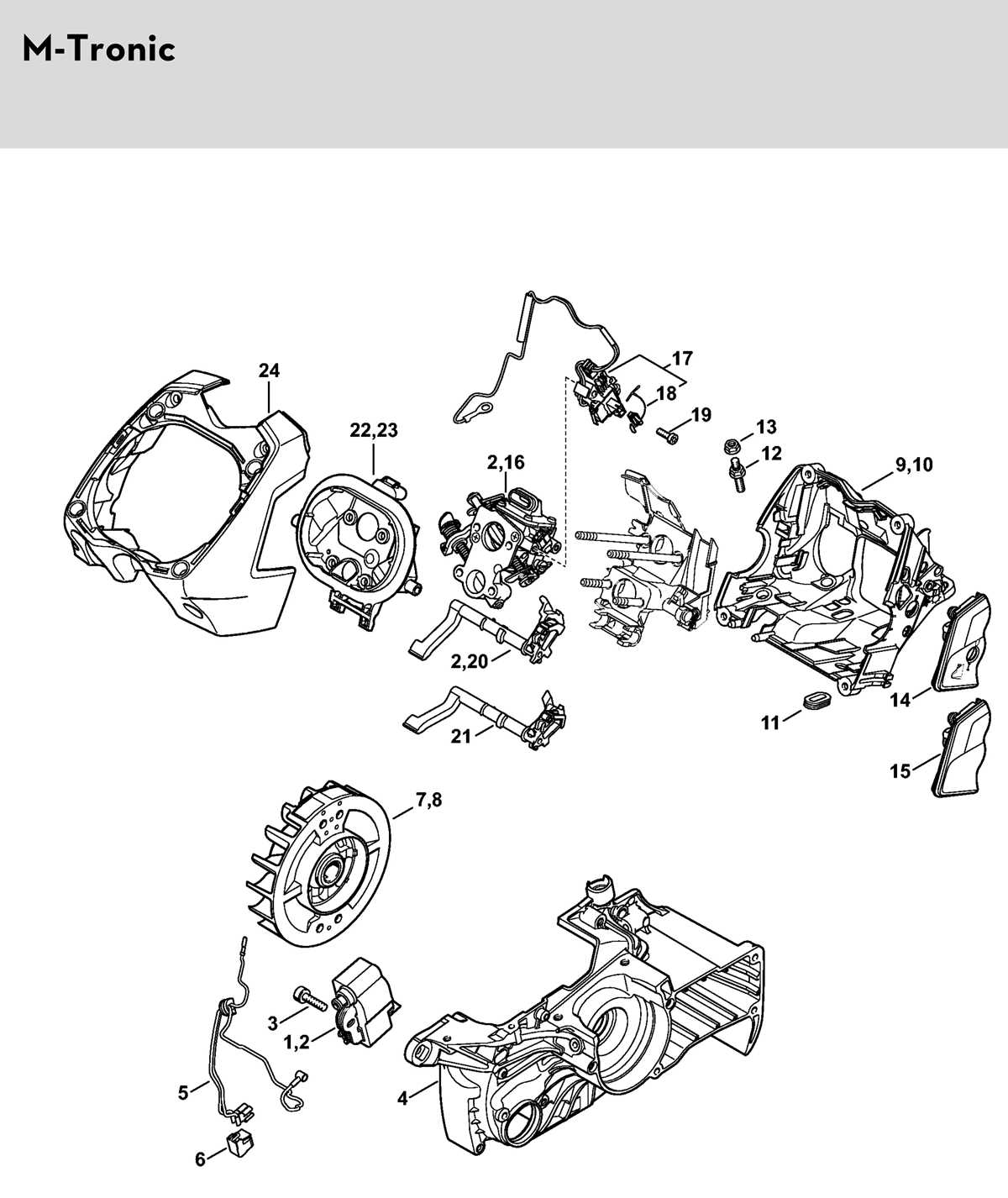 stihl chainsaw parts diagram