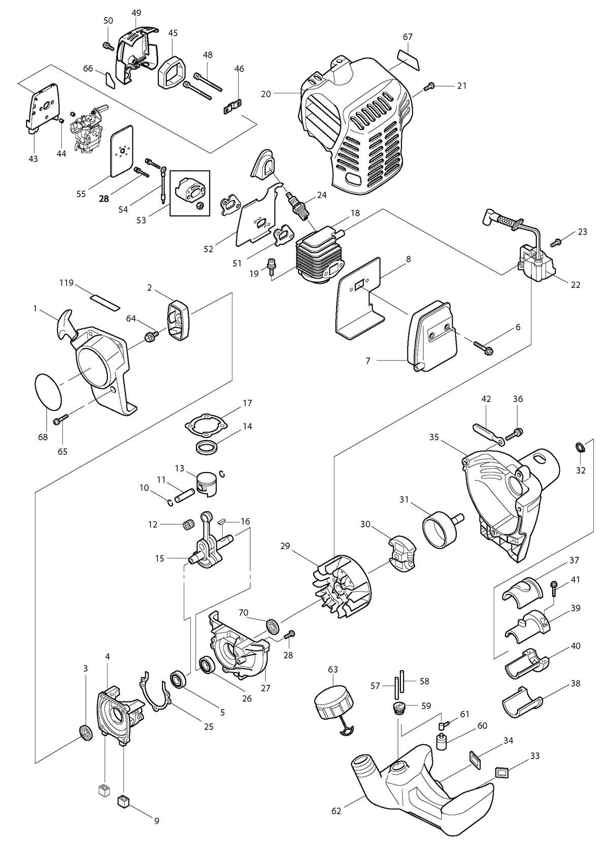 stihl fs55 parts diagram