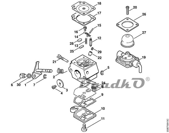 stihl fs55r parts diagram