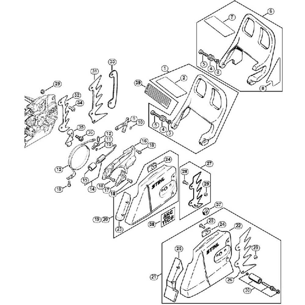 stihl ms440 parts diagram