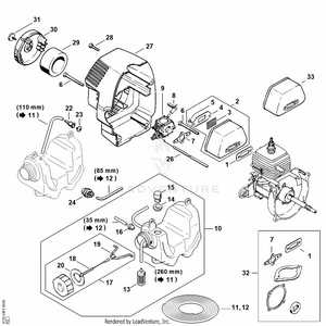 stihl trimmer parts diagram