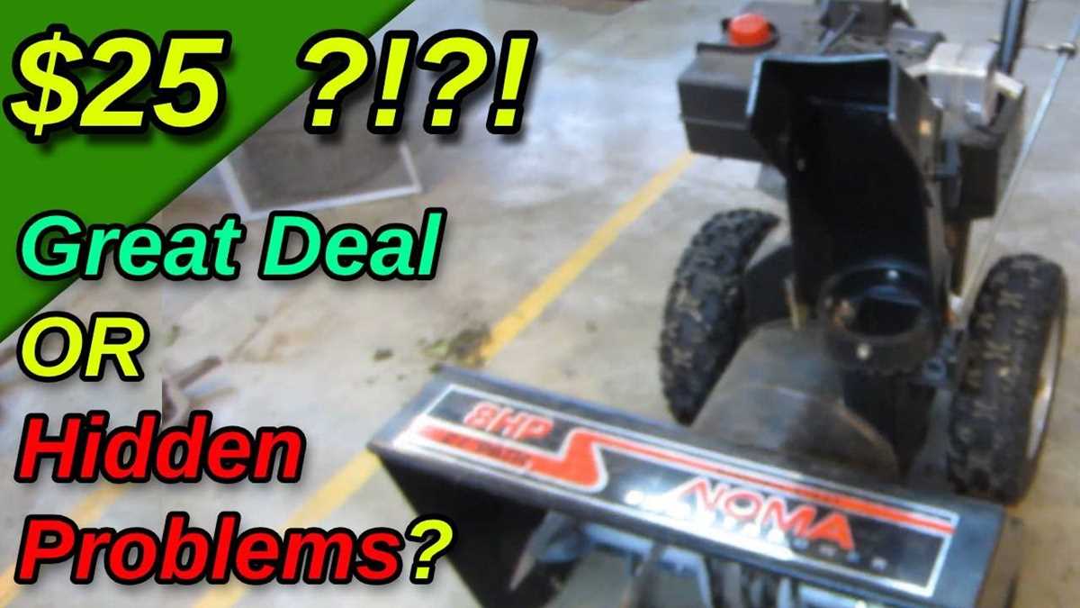 noma snowblower parts diagram