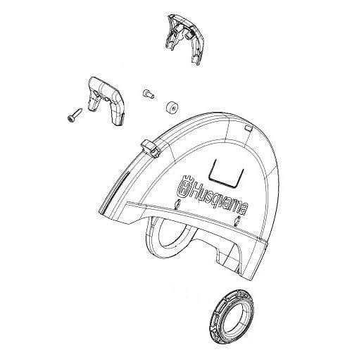 husqvarna k760 parts diagram